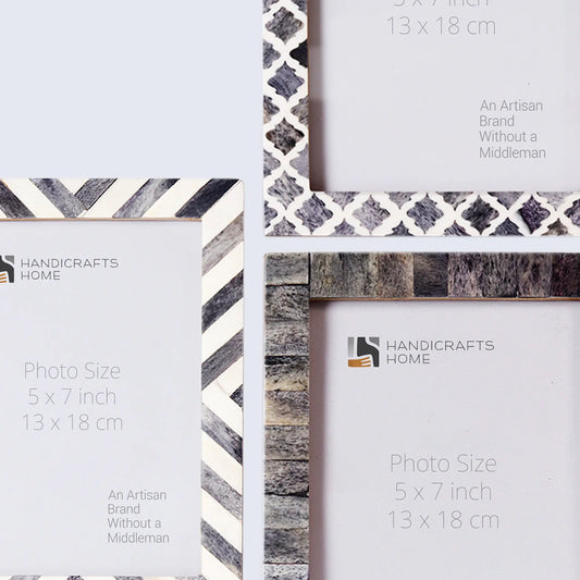 5x7 Picture Frames Combo Pack of 3- Winter Collection