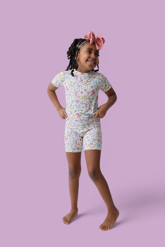 BOW GARDEN DREAM SHORT SET