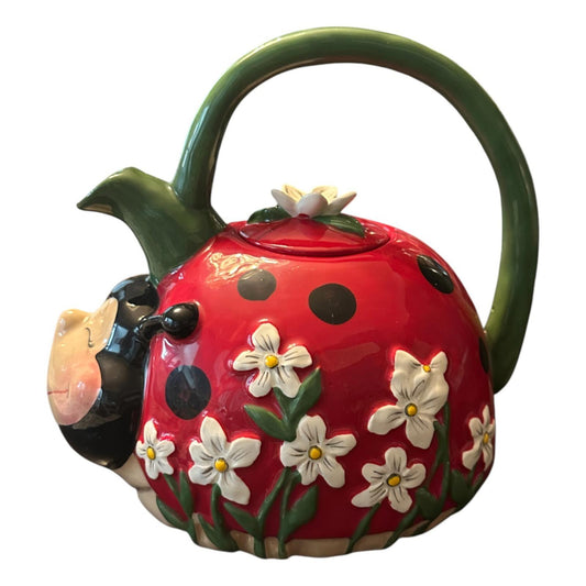 Blue Sky Clayworks: Heather Goldmine, Ceramic Ladybug Teapot