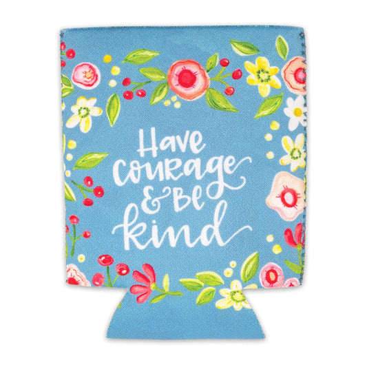 Funda para bebidas con aislamiento de neopreno "Ten coraje y sé amable"