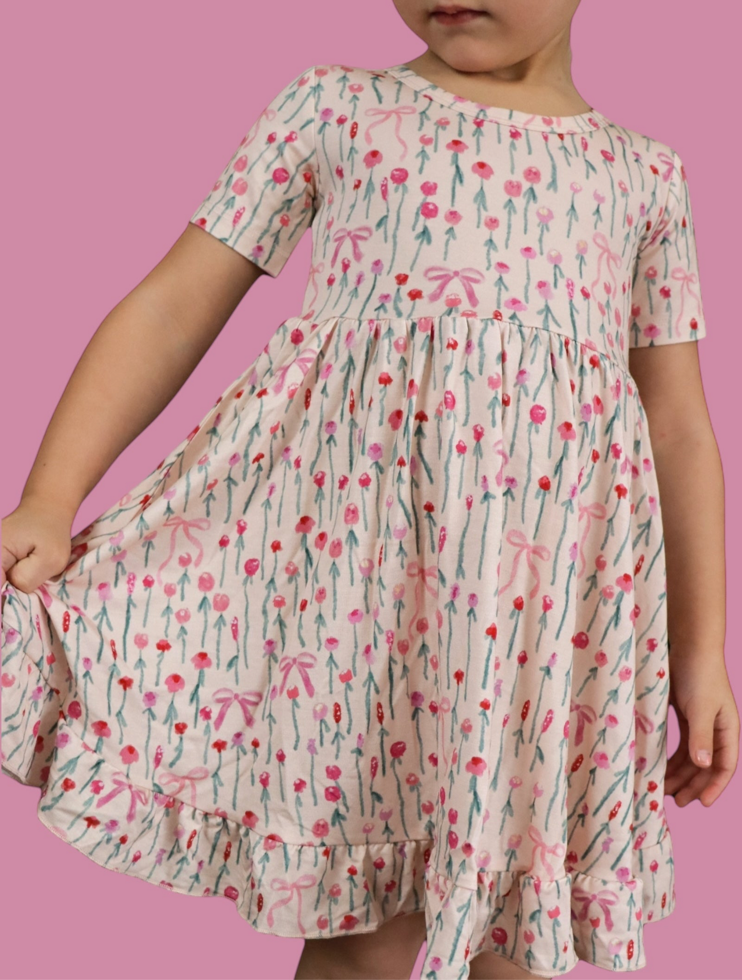 BLOOMS & BOWS DREAM RUFFLE DRESS