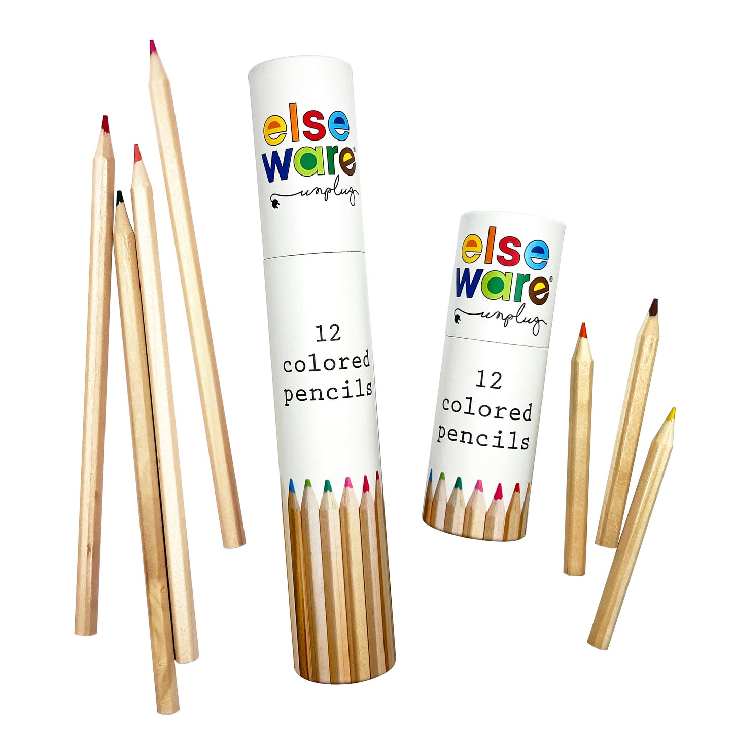 Colored Pencils – Tall & Travel Size – 12 Pack