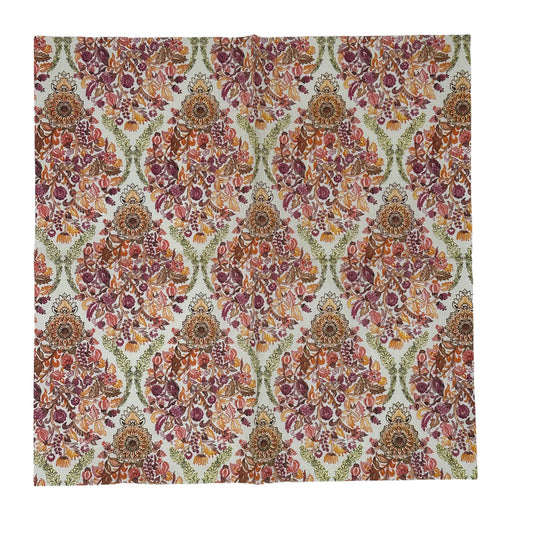 Autumn Floral Guest Size Decoupage Napkins – Elegant Damask Botanical Paper Napkins for Fall Crafts, Journaling & Mixed Media