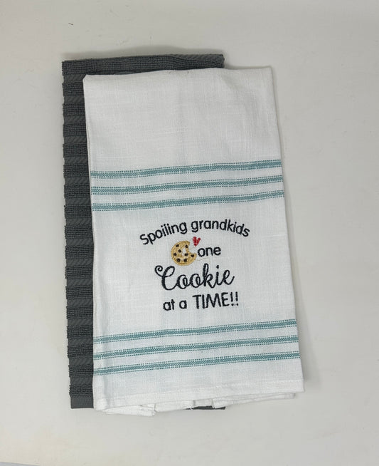 Paquete de toallas para consentir a los nietos, una galleta a la vez
