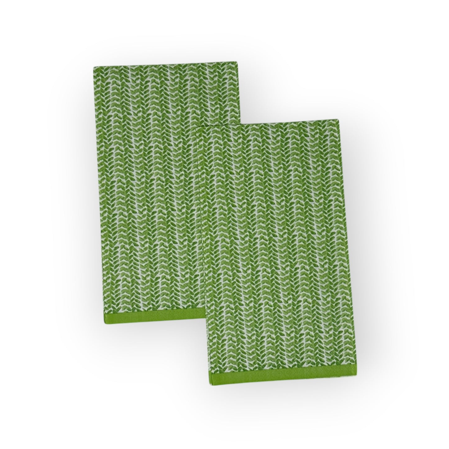 Servilletas con hojas verdes de primavera para decoupage Papel para invitados verde y blanco Manualidades