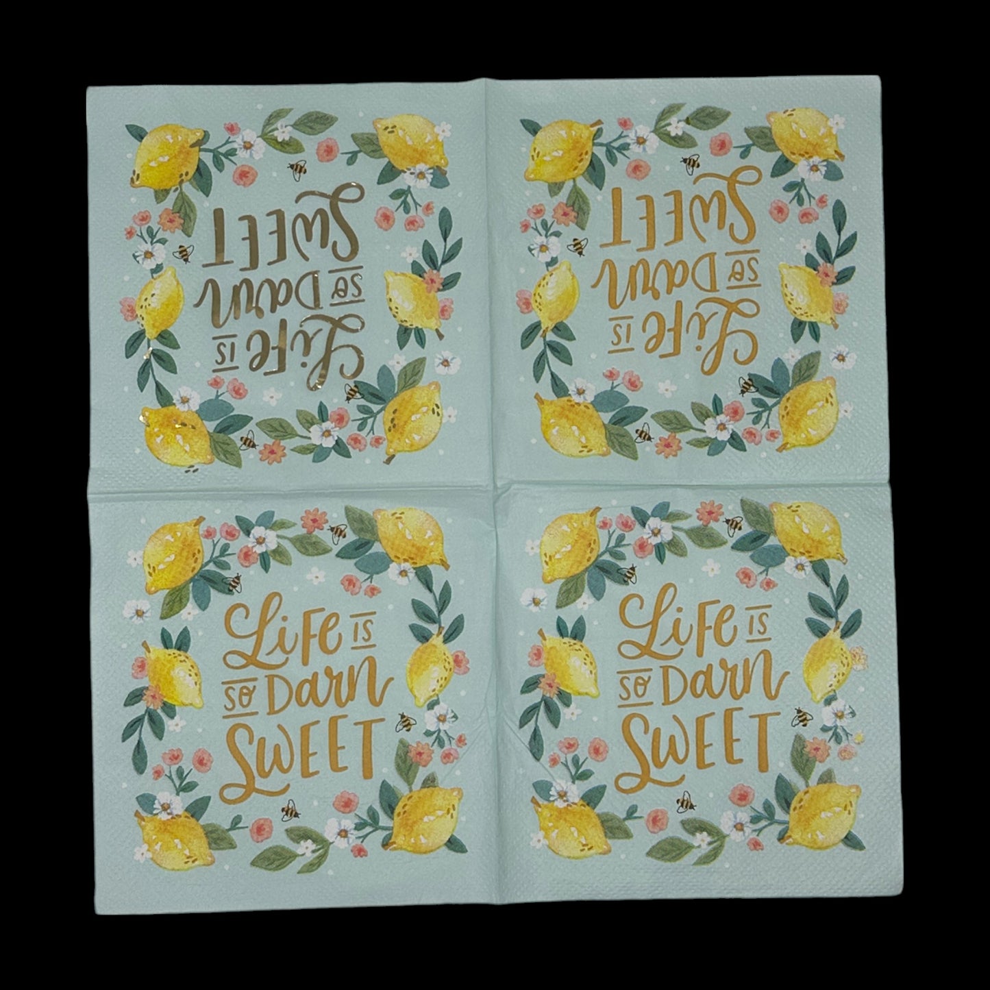 Cosecha de otoño Acción de Gracias Girasoles Bayas DOS servilletas de cóctel para decoupage