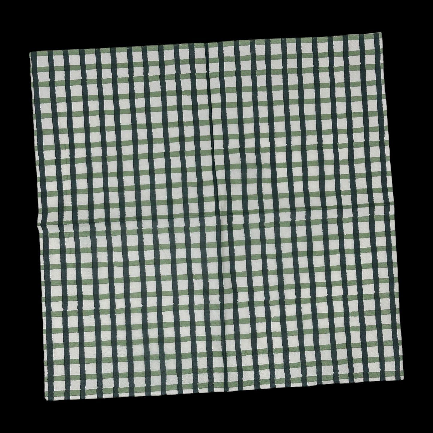 Decoupage Napkins Green White Christmas Plaid Light Dark Holiday Crafts