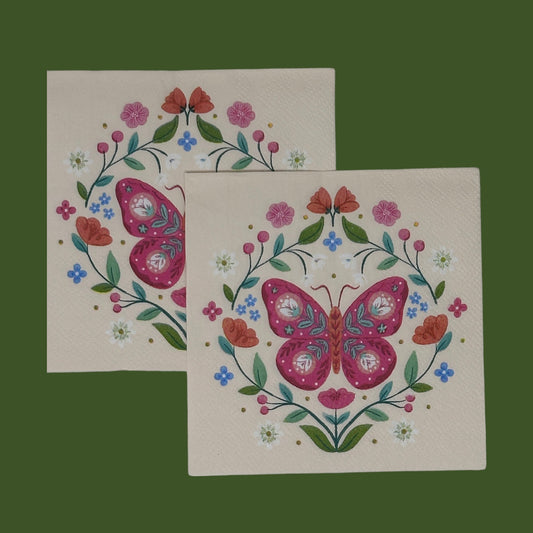 Cosecha de otoño Acción de Gracias Girasoles Bayas DOS servilletas de cóctel para decoupage