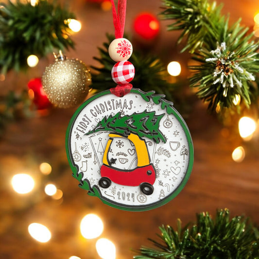 Baby's First Christmas Ornament - Little Coupe Keepsake | Holiday Decor & Gifts