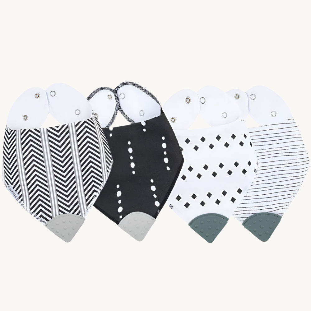 Banda Bib with Teether Attached  - Various Colors