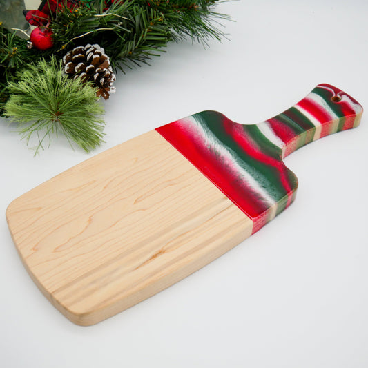 Holiday Marbled Resin Wood Board