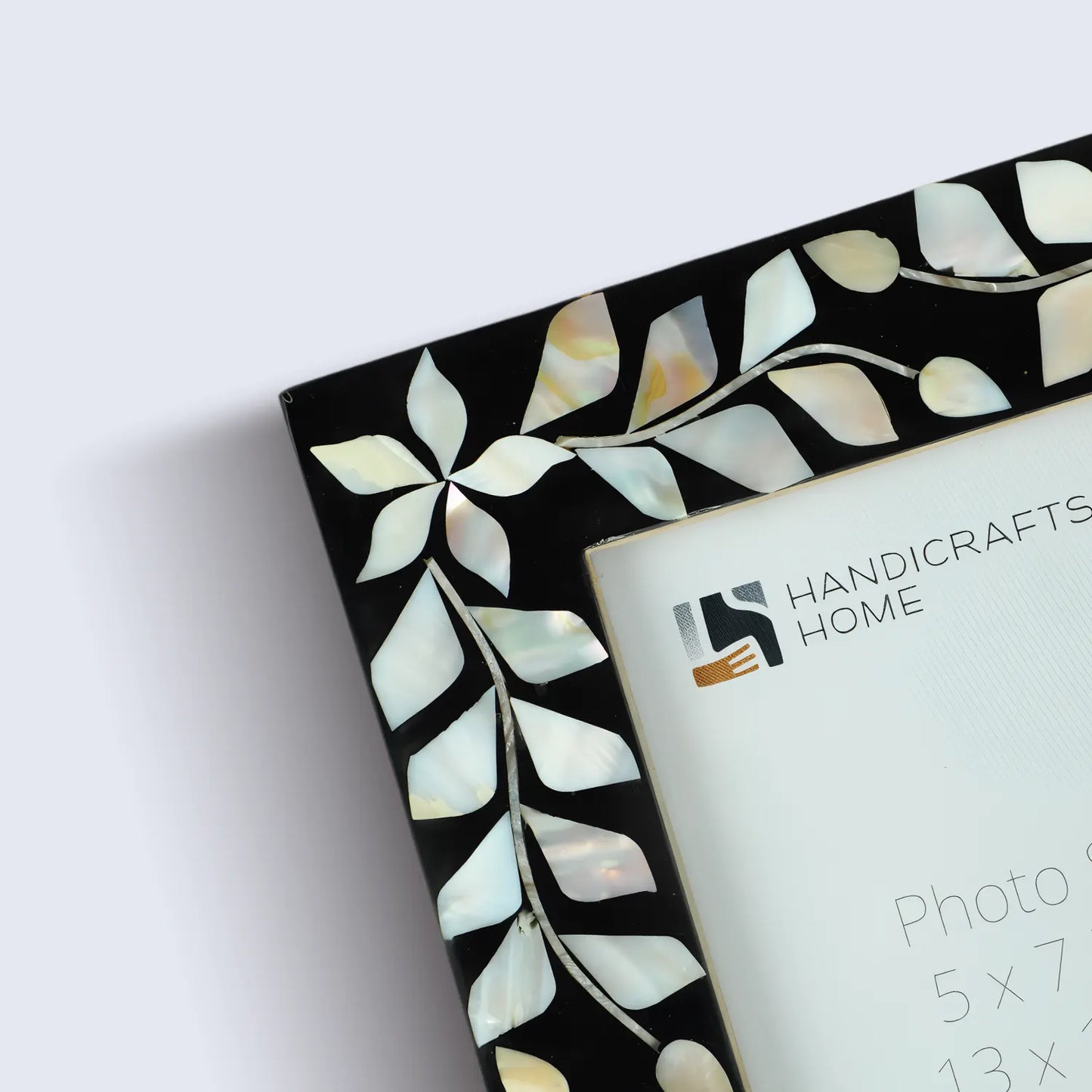 Alhambra Negra Mother of Pearl & Resin Inlay Picture Frame - 5x7