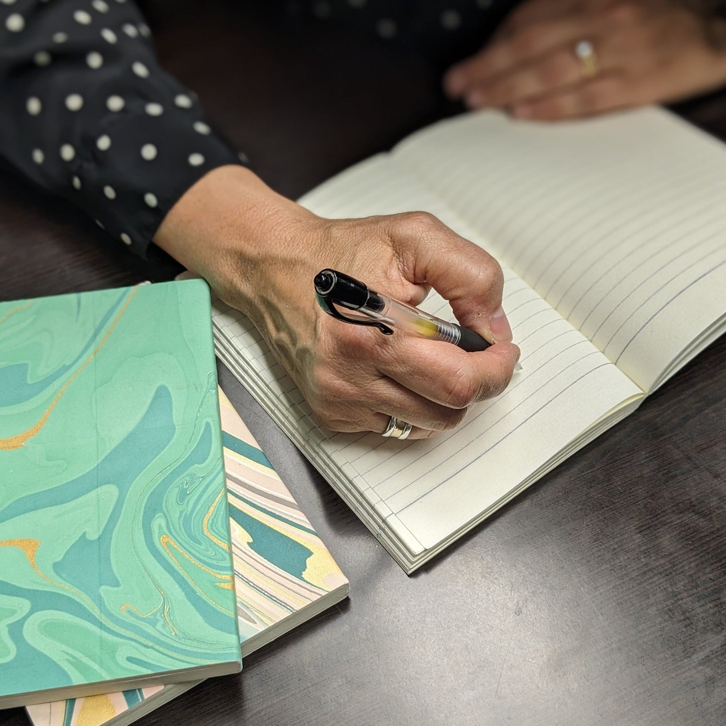 Orchid Marbled Paper Journal