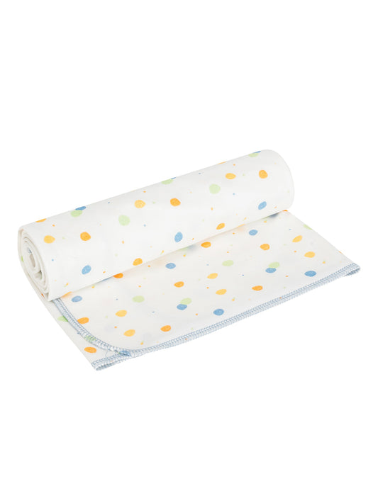 Receiving Blanket - Blue Dots