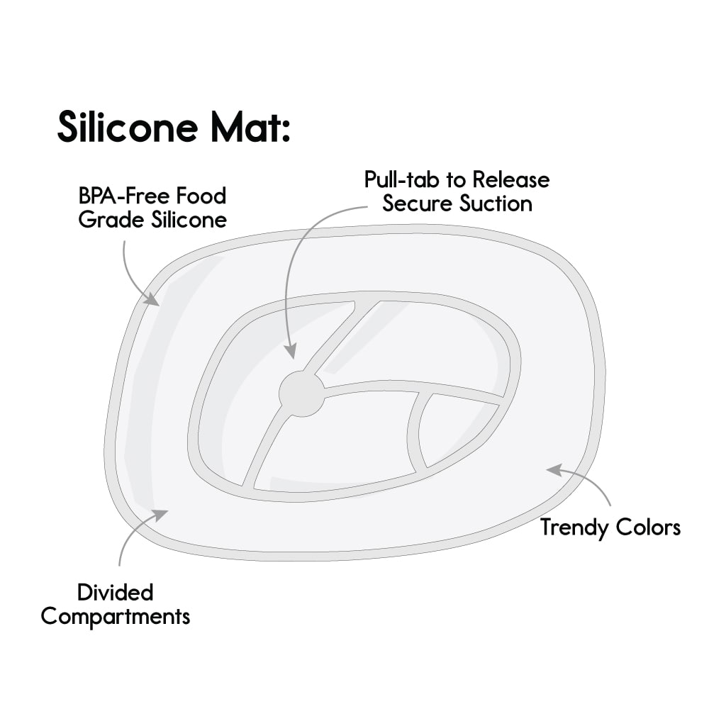 Foodie® Suction Feeding Mat: Assorted Colors