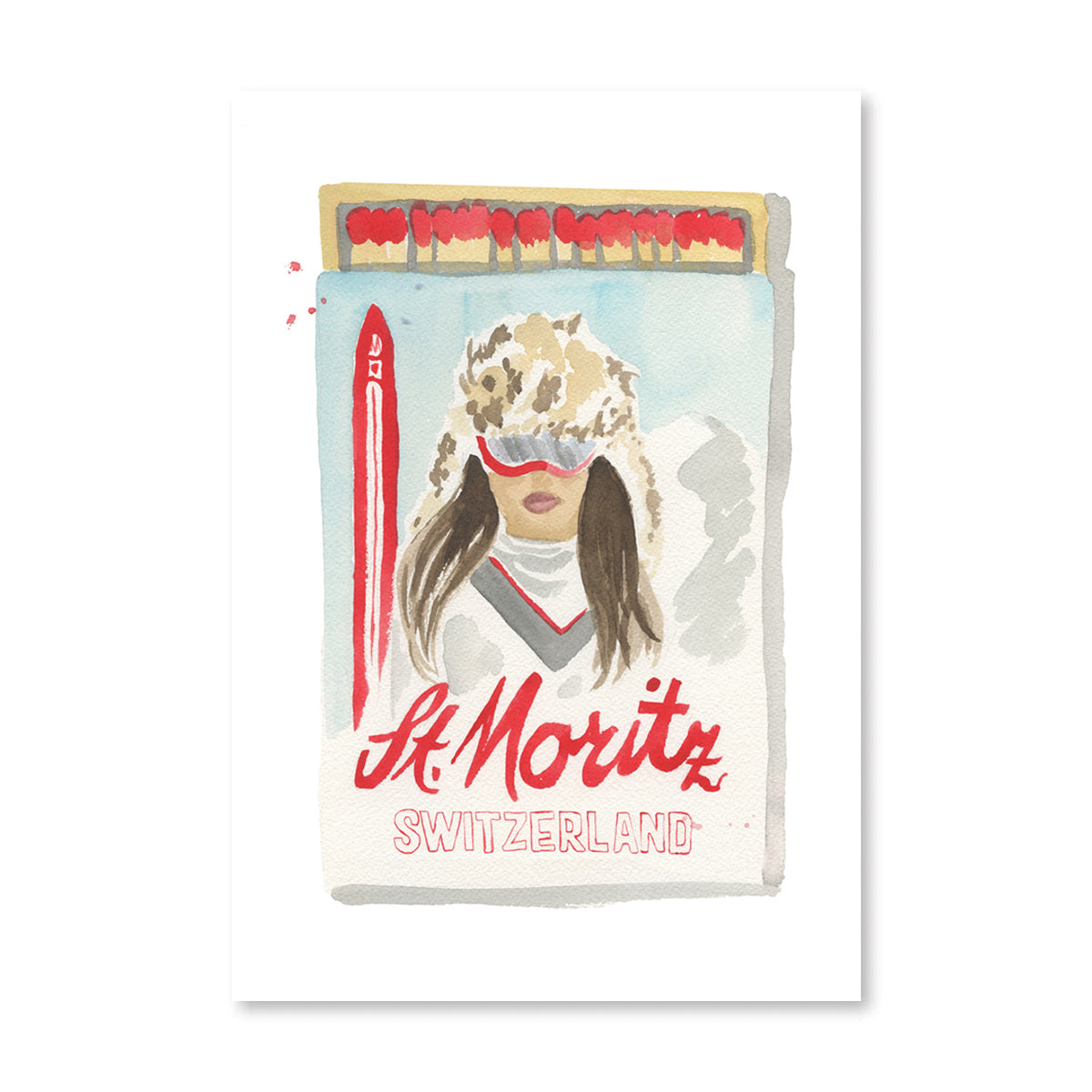 St. Moritz Matchbook Art Print