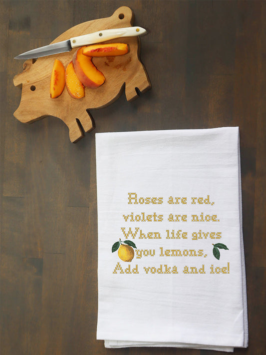 Add Vodka And Ice Kitchen Towel
