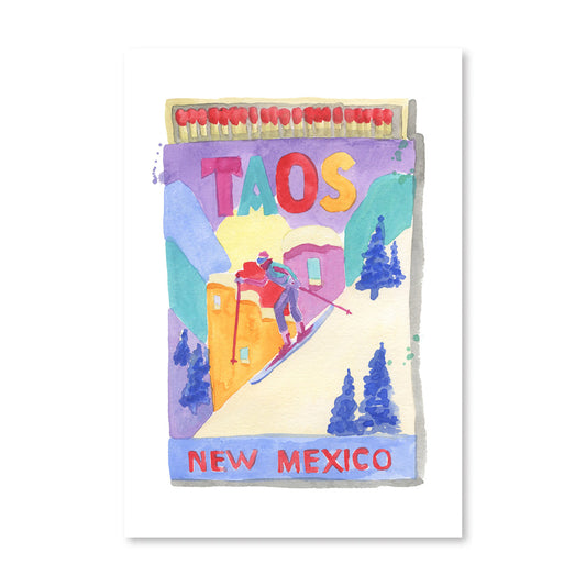Taos Matchbook Art Print
