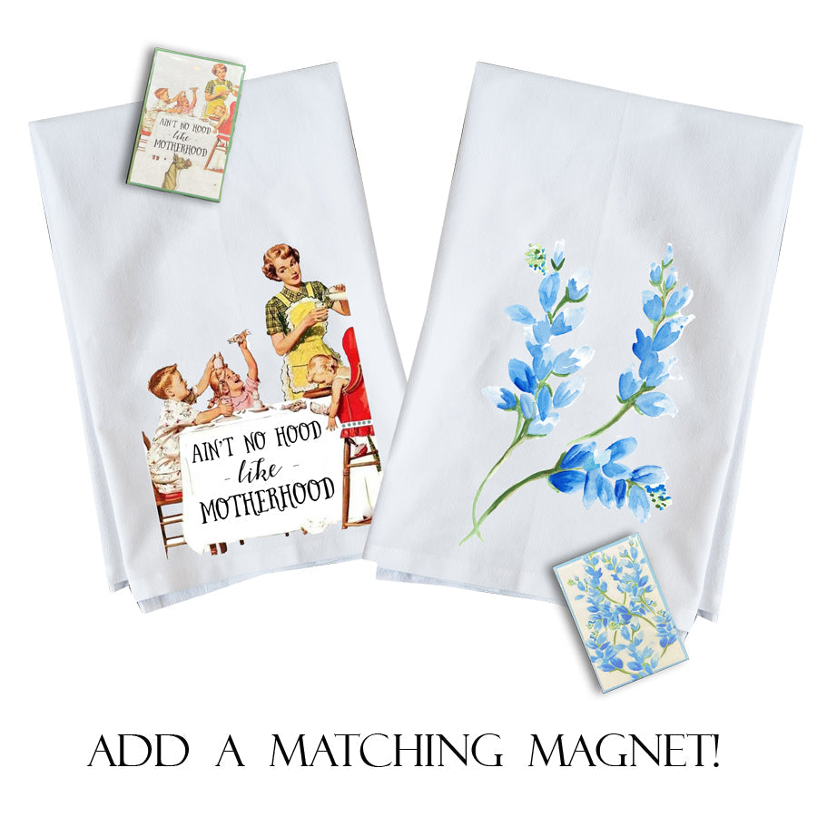 A Witch and Her Little Monsters Kitchen Towel