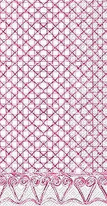 Botanical Cane Pink Guest Decoupage Napkins – 8.5” x 4.5” (Set of 2)