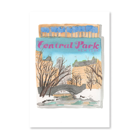 Central Park NYC Matchbook