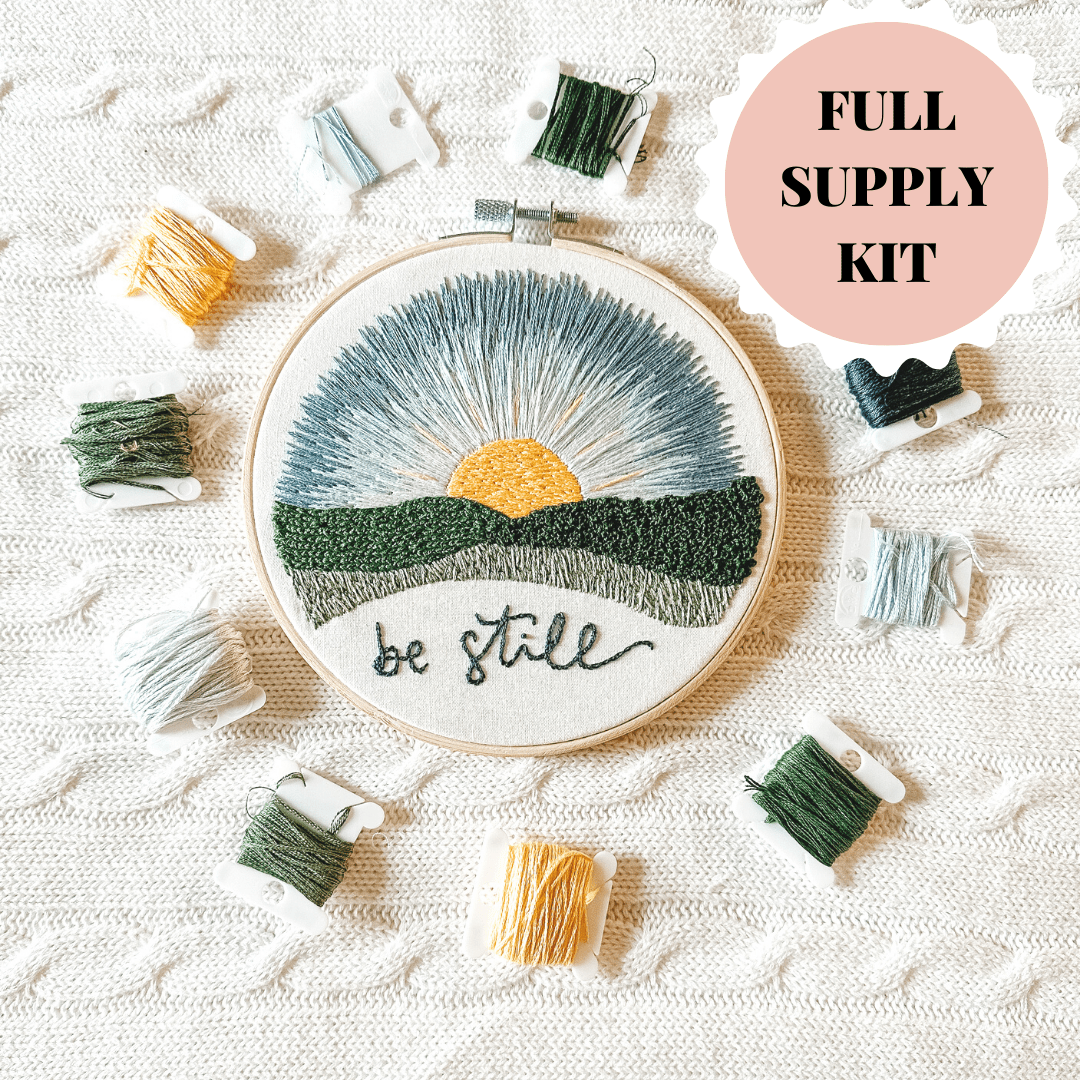 Be Still Embroidery Kit