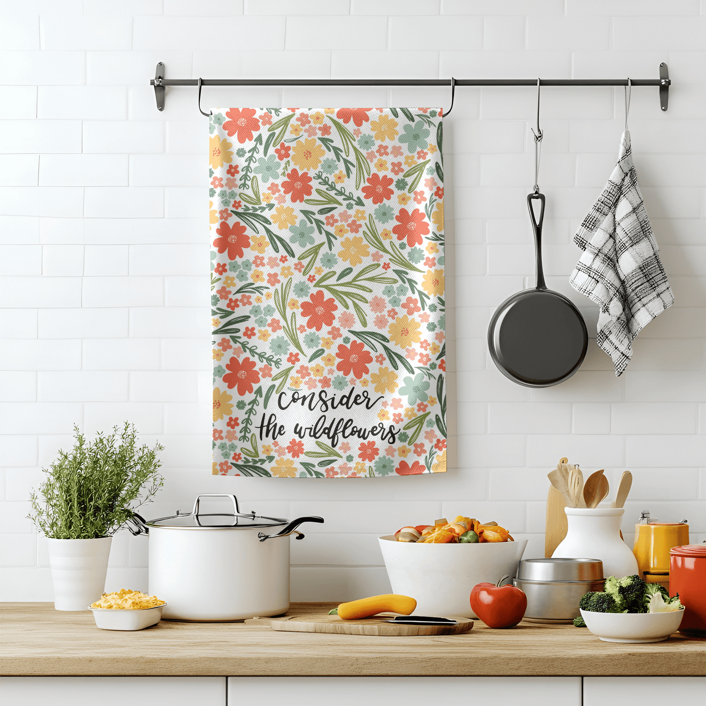 Consider the Wildflowers Tea Towel