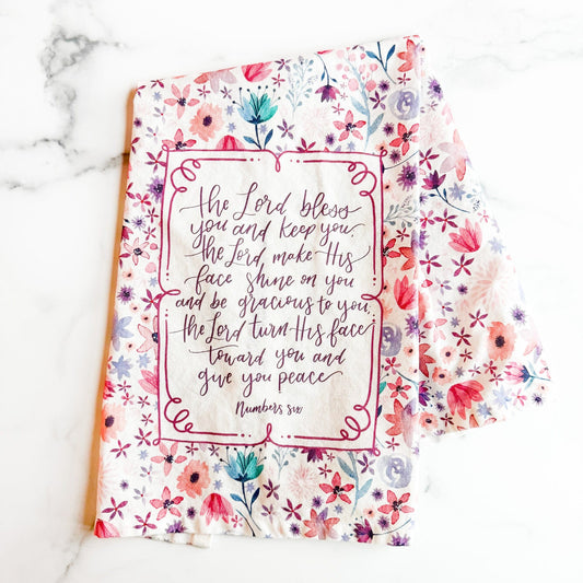 The Lord Bless You Tea Towel