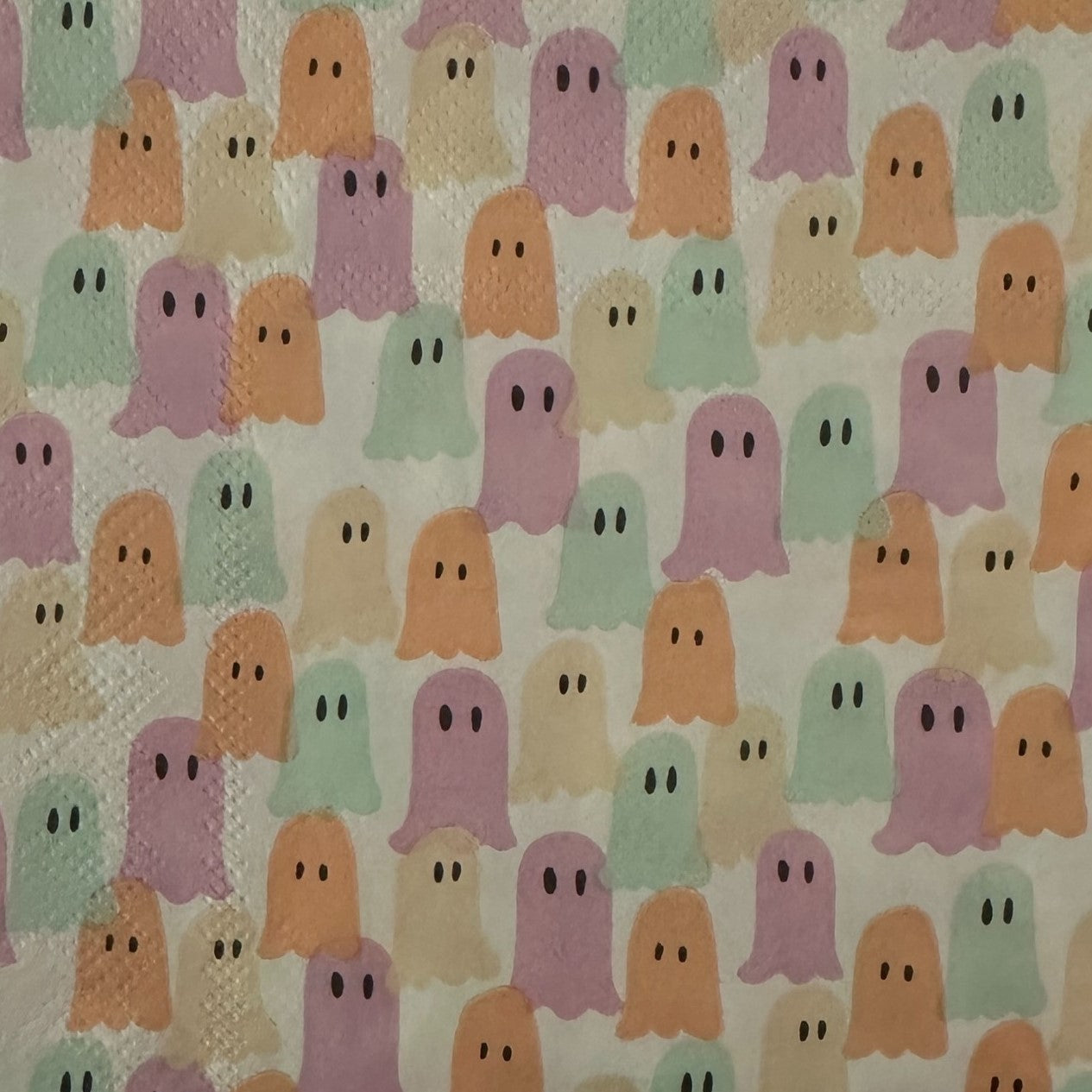Decoupage Napkins Pastel Spooky Ghosts Fall Halloween Cocktail Paper Crafts