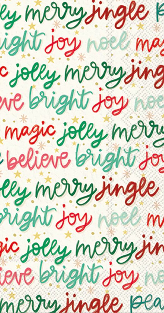 Holiday Magic Guest Decoupage Napkins – 8.5” x 4.5” (Set of 2)