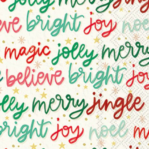 Holiday Magic Guest Decoupage Napkins – 8.5” x 4.5” (Set of 2)