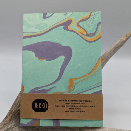 Orchid Marbled Paper Journal