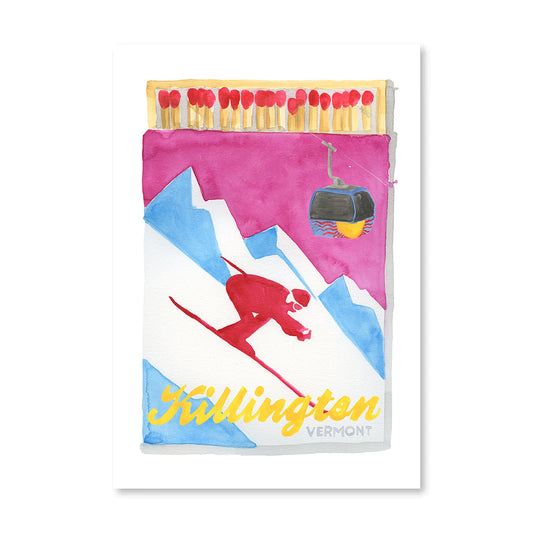 Killington Matchbook Art Print