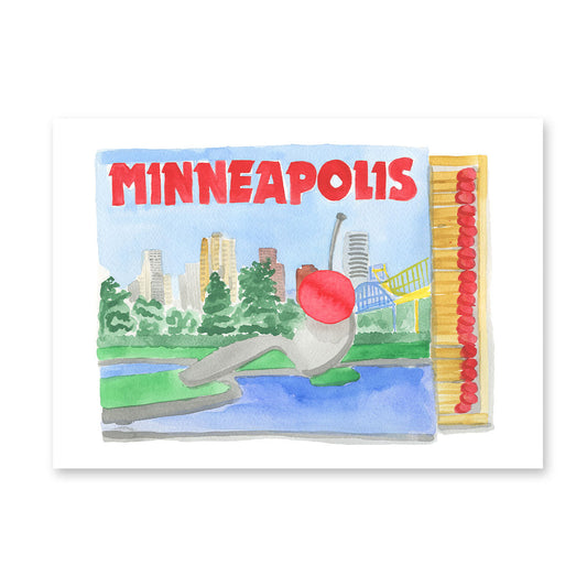 Minneapolis Matchbook Art Print