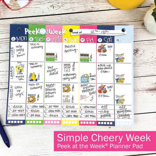 Planificador semanal Peek at the Week