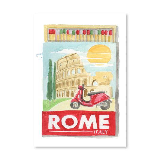 Rome Matchbook Art Print