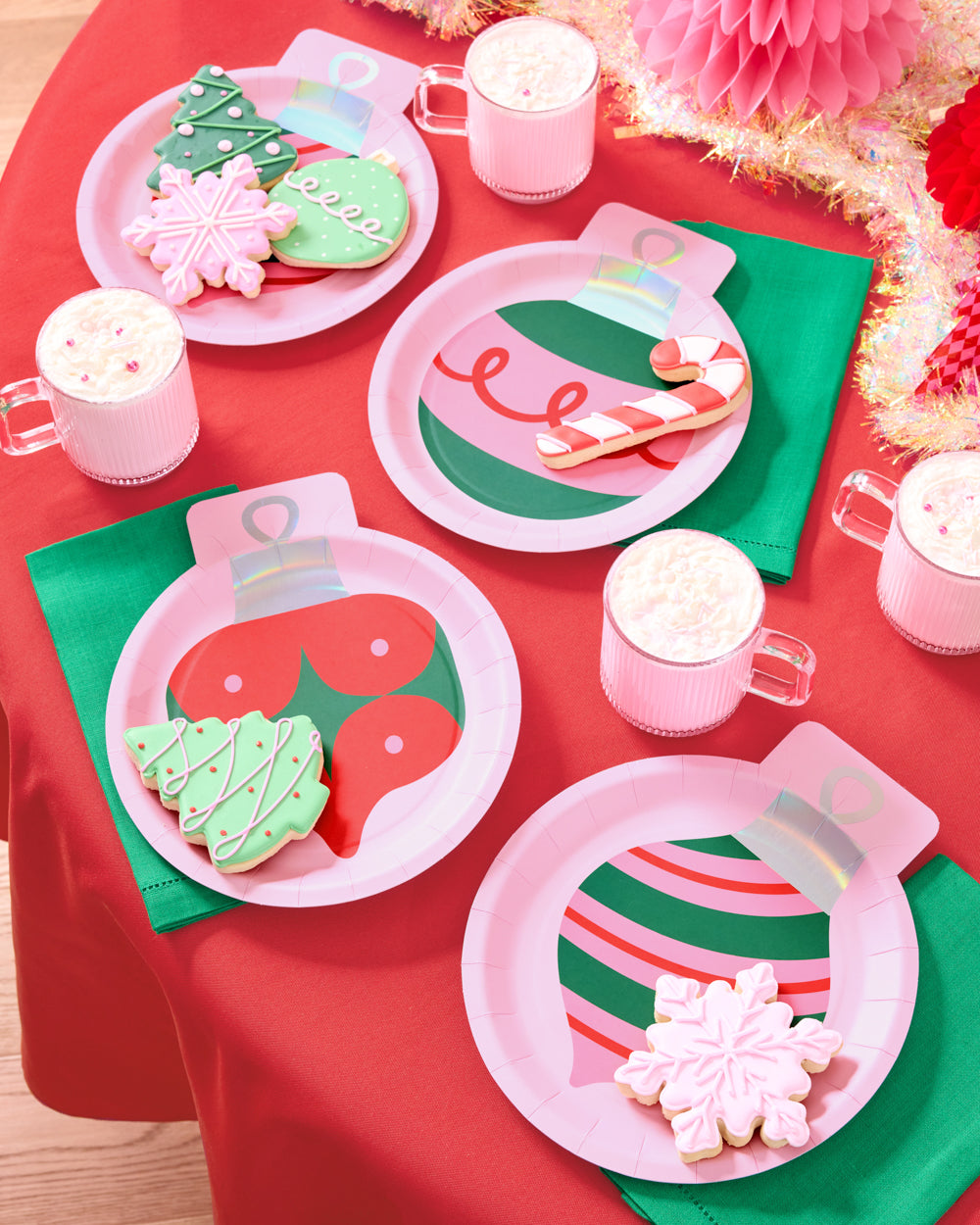 Ornament Plates - 24 paper plates