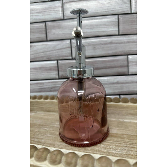 Rociador de agua para jardín de vidrio color rosa "GROW UP"