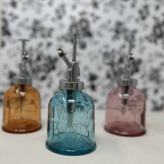 Rociador de agua para jardín de vidrio color rosa "GROW UP"