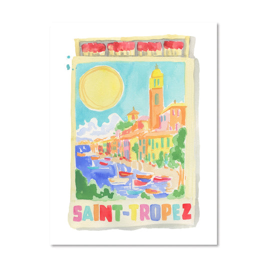 St. Tropez Matchbook Art Print