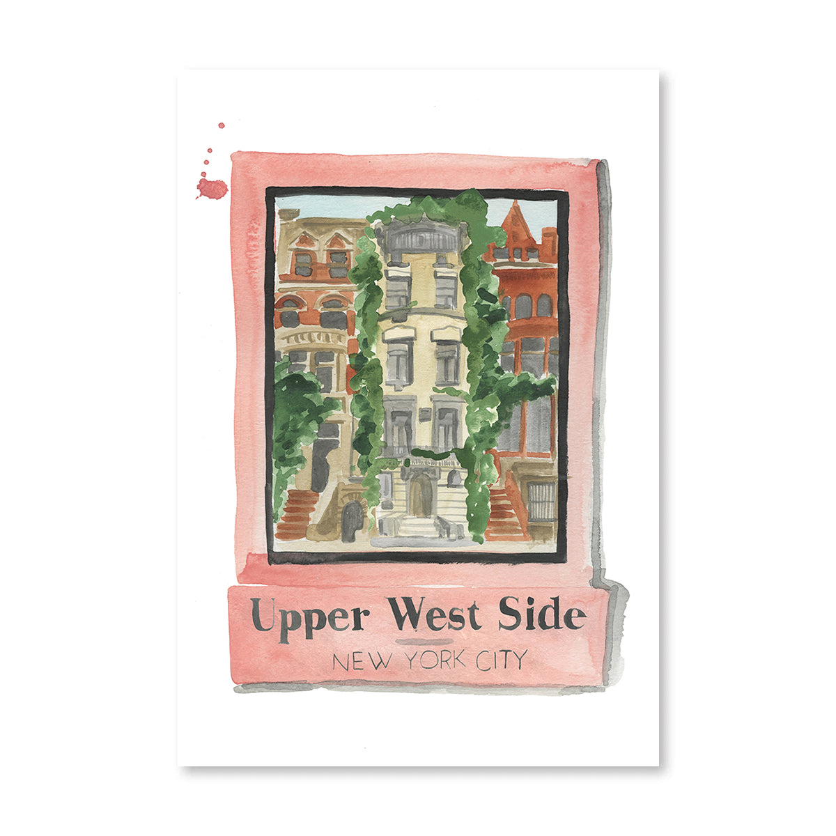 Upper West Side NYC Matchbook Art Print