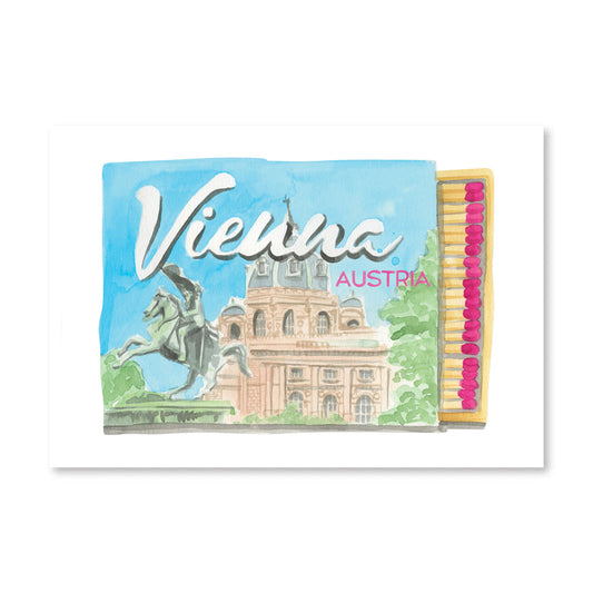 Vienna Matchbook Art Print
